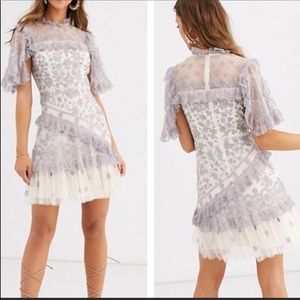 SOLD Needle & thread lace embroidered mini dress